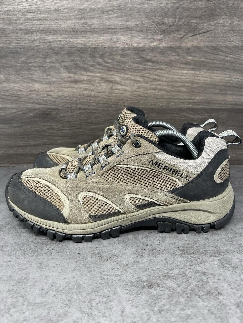 Merrelk Phoenix Ventilator Hiking Shoes Mens Size 10 Brown Black Low Top Outdoor